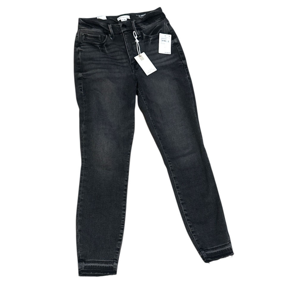 Good American Dark Gray/Black Good Waist Skinny Jeans Size 2